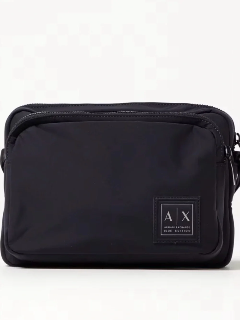 Armani Exchange Black Nylon Messenger Crossbody Bag